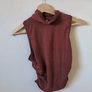 Lululemon Mockneck Tank Top with Ruched Sides - XS